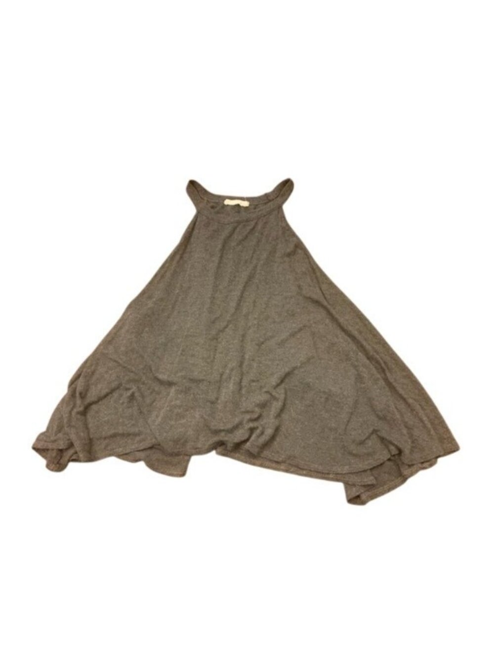 Boaz Fashion Womens Loose Fit Sleeveless Halter Gray Lightweight Knit (bin N)